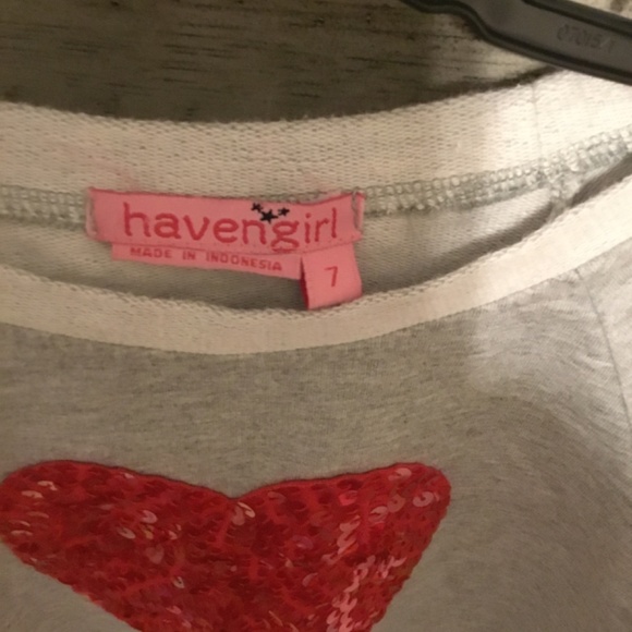 Haven Girl Size 7 Sweatshirt - Picture 3 of 4